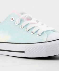 SHOE BARGAIN Shop 26 Top Moda Lizzo 1 Womens Platform Lace Up Canvase Sneakers Women's