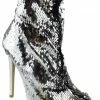 SHOE BARGAIN WAREHOUSE (WWW.SBWSHOES.COM) Loren 02 Women's Sequined Ankle Fabric Pump Women's Boots