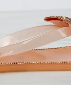 Forever Lucid 13 Womens Rhinestone Embellished Bow Jelly Flip Flops Women's