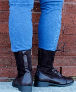 Forever Jalen 33 Women's Two Tone Lace Up Combat Boots