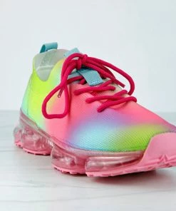 La Sheelah Women's Flow 19B Womens Flyknit Lace Up Athletic Sneakers