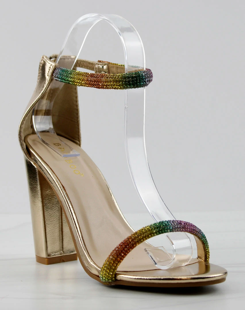 Bamboo Mania 81 Womens Rhinestone Embellished Straps Open Toe Pumps Women's 1 Bamboo Mania 81 Womens Rhinestone Embellished Straps Open Toe Pumps Women's