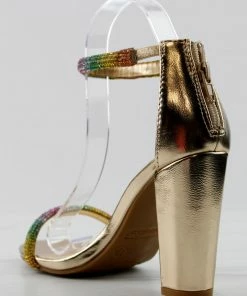 Bamboo Mania 81 Womens Rhinestone Embellished Straps Open Toe Pumps Women's 5 Bamboo Mania 81 Womens Rhinestone Embellished Straps Open Toe Pumps Women's