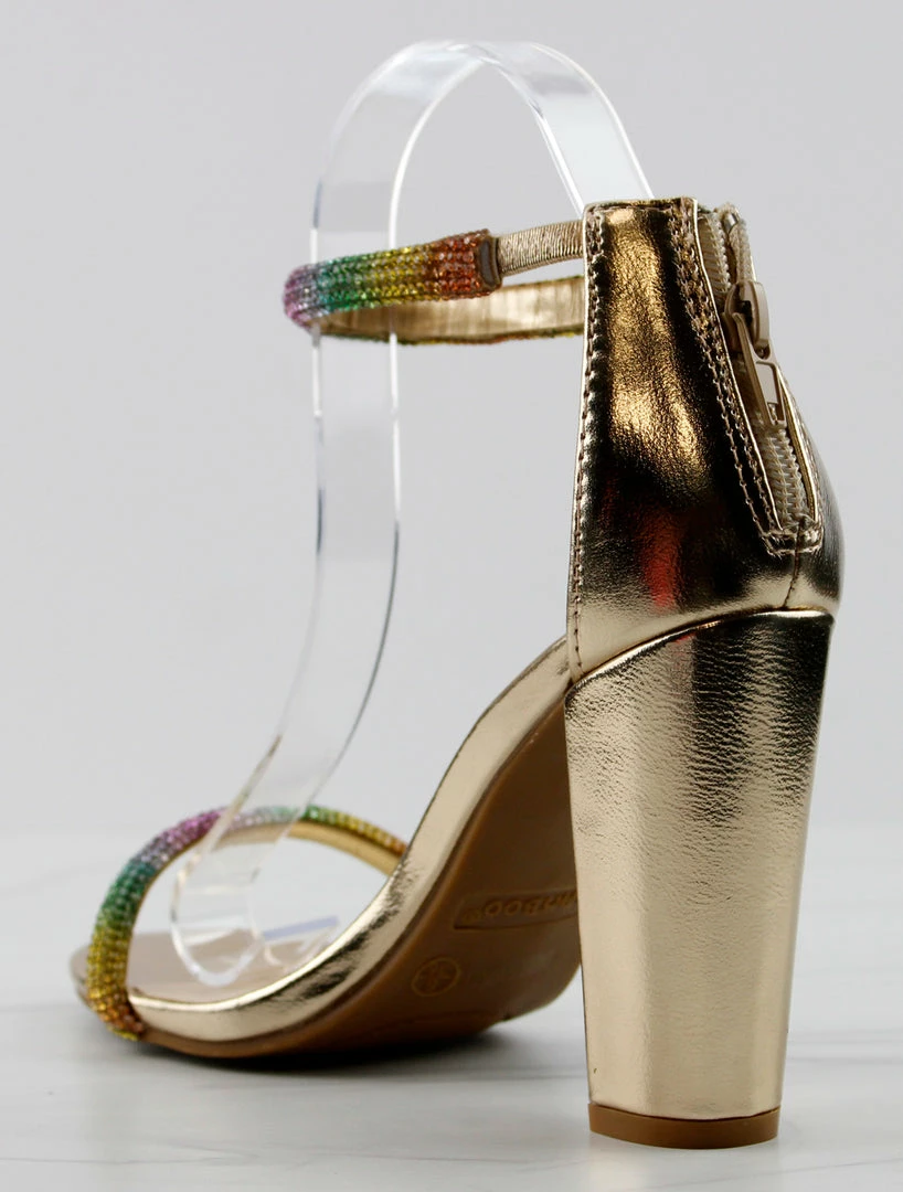 Bamboo Mania 81 Womens Rhinestone Embellished Straps Open Toe Pumps Women's 3 Bamboo Mania 81 Womens Rhinestone Embellished Straps Open Toe Pumps Women's