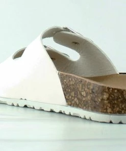 Lucky Top Girl's Mars 1K Little Girls Cork Bottom Slides With Double Buckle Sandles