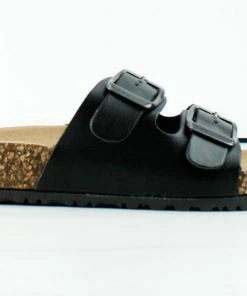 Lucky Top Girl's Mars 1K Little Girls Cork Bottom Slides With Double Buckle Sandles