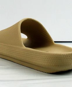 Forever Meek-02 Women's Platform Divot Open Toe Slides