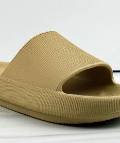 Forever Meek-02 Women's Platform Divot Open Toe Slides