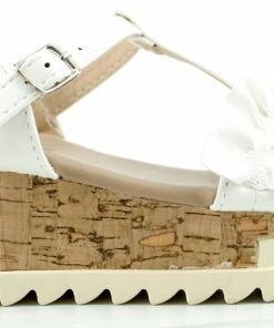 YOKI Melody 10Y Little Girl's Ruffled Band Platform Sandals 10 YOKI Melody 10Y Little Girl's Ruffled Band Platform Sandals