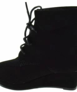 QQ Girls Mia 25 Girls Lace Up Ankle Wedged Booties 15 QQ Girls Mia 25 Girls Lace Up Ankle Wedged Booties
