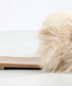 Top Moda Women's Misty 1 Womens Ultra Fluffy Flat Slip On Sandals