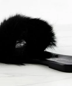 Lucky Top Misty 1K Little Girls Ultra Fluffy Flat Slip On Sandals Girl's