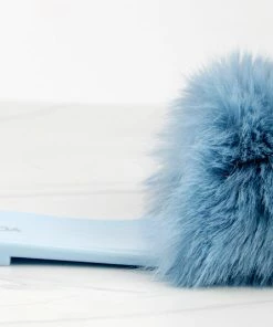 Top Moda Women's Misty 1 Womens Ultra Fluffy Flat Slip On Sandals