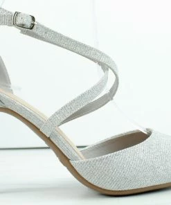 Top Moda Monroe 5 Women's Closed Toe Strappy Mid Dress Heels