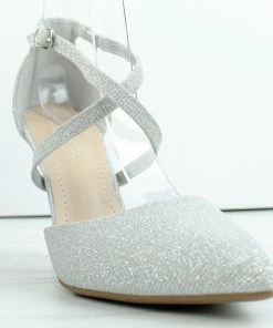 Top Moda Monroe 5 Women's Closed Toe Strappy Mid Dress Heels