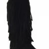YOKI Mudd 55 Womens Below The Knee 4 Layer Fringe Moccasin Boots Women's