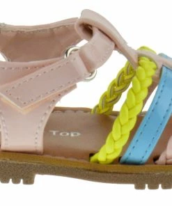 SBW Shoes NY 36A Baby Girl's Strappy Braided Multi Color Gladiator Sandals