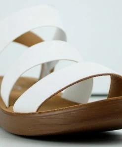 Top Guy Nick-5 Womens Cross Band Open Toe Comfort Sandals