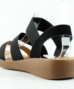 Top Guy Nick-5 Womens Cross Band Open Toe Comfort Sandals