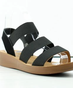 Top Guy Nick-5 Womens Cross Band Open Toe Comfort Sandals