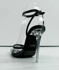 Top Moda Women's Nova-3 Womens Translucent Pointed Toe Heeled Pumps