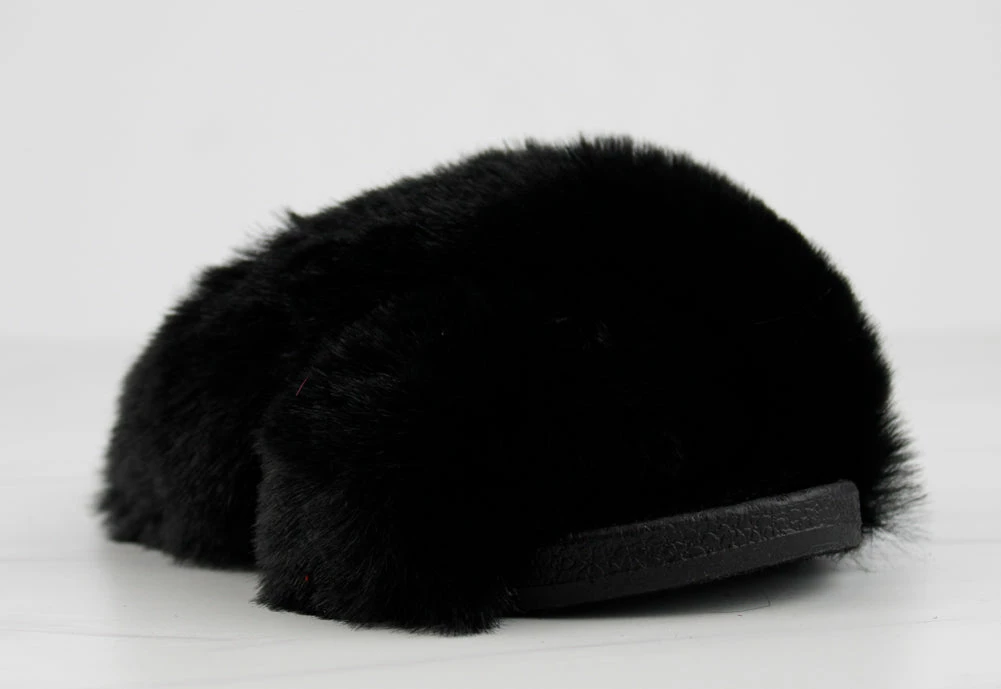 Top Moda Girl's Oasis 1K Little Girls Criss Cross Band Ultra Furry Slides 1 Top Moda Girl's Oasis 1K Little Girls Criss Cross Band Ultra Furry Slides