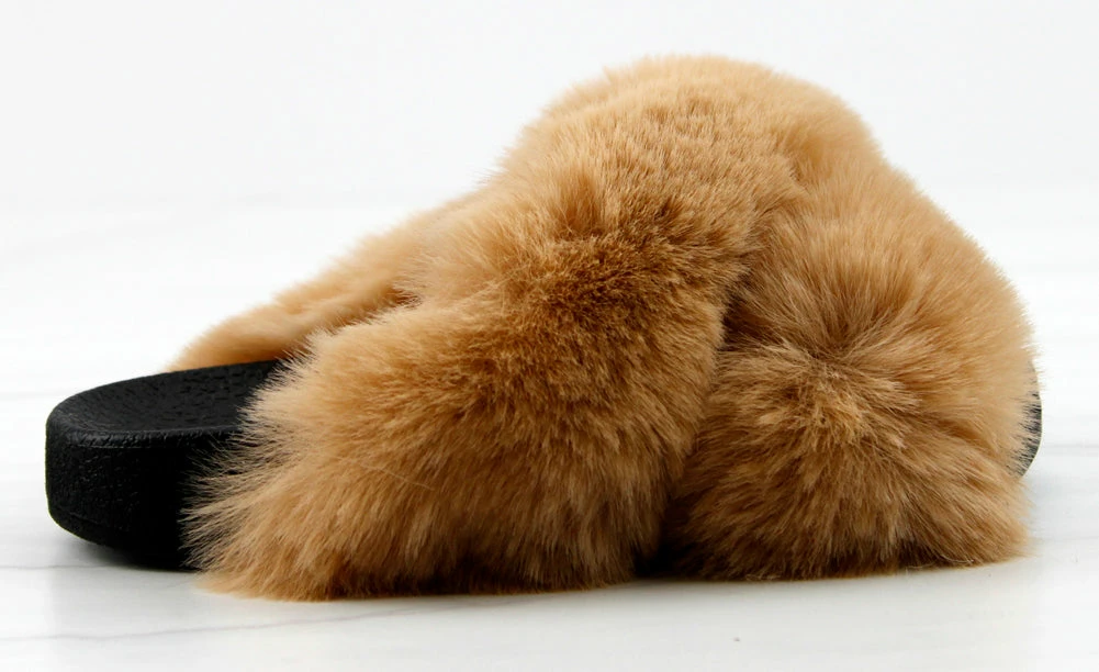 Top Moda Girl's Oasis 1K Little Girls Criss Cross Band Ultra Furry Slides 11 Top Moda Girl's Oasis 1K Little Girls Criss Cross Band Ultra Furry Slides