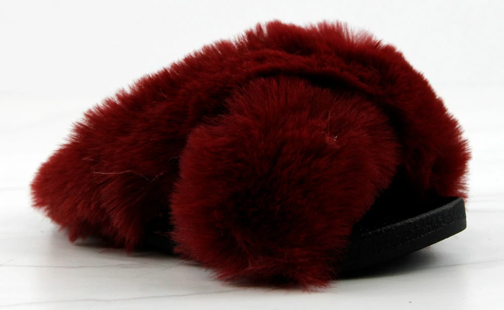 Top Moda Girl's Oasis 1K Little Girls Criss Cross Band Ultra Furry Slides 7 Top Moda Girl's Oasis 1K Little Girls Criss Cross Band Ultra Furry Slides