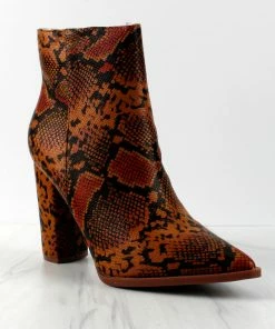 MATA Obsession Game Womens Block Heel Pointed Toe Ankle Boots