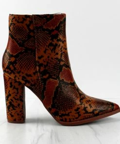 MATA Obsession Game Womens Block Heel Pointed Toe Ankle Boots