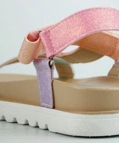 Lucky Top Odie 77K Little Girl's Strappy Comfort Flat Sandals Girl's Sandals