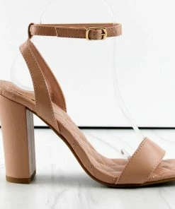 Top Guy Women's Pita 48 Womens Squared Open Toe Block Heel Sandals