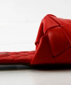 Forever Padded 18 Womens Woven Band Padded Squared Toe Slip On Sandals