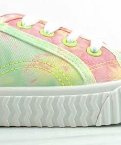 YOKI Paige 02Y Little Girl's Lace Up Canvas Sneakers