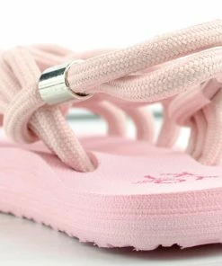 YOKI Pearly Y Eva Little Girl's Strappy Lace Up Flat Sandals