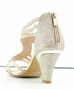 Forever Perform-65 Women's Rhinestone Embellished Heel Sandals 11 Forever Perform-65 Women's Rhinestone Embellished Heel Sandals