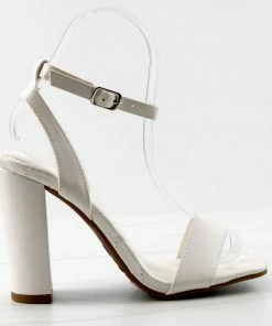 Top Guy Women's Pita 48 Womens Squared Open Toe Block Heel Sandals