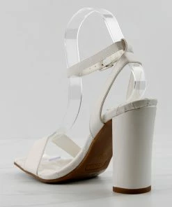 Top Guy Women's Pita 48 Womens Squared Open Toe Block Heel Sandals