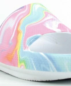 Top Moda Women's Pixel 5 Womens Single Wide Band Slip On Sandals