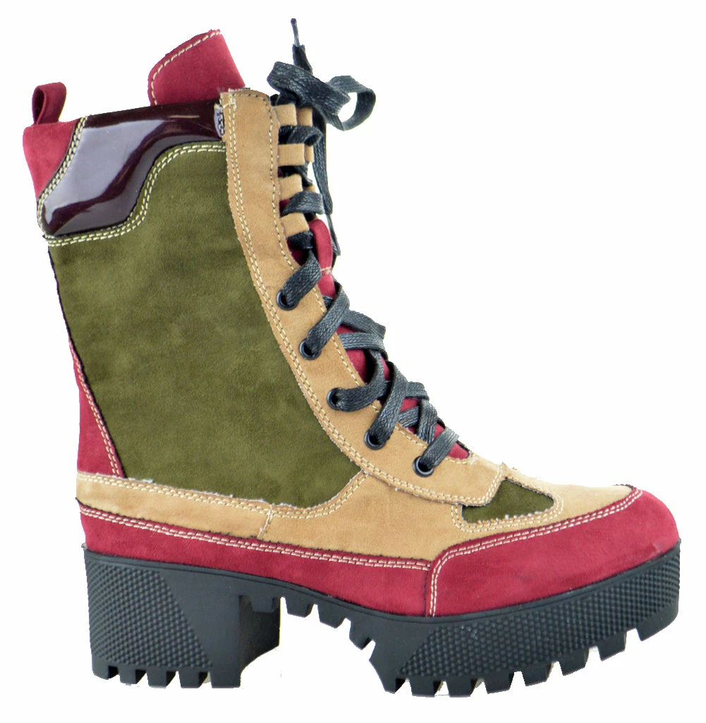 Bamboo Powerful 06s Women's Chunky Heel Combat Boots 15 Bamboo Powerful 06s Women's Chunky Heel Combat Boots