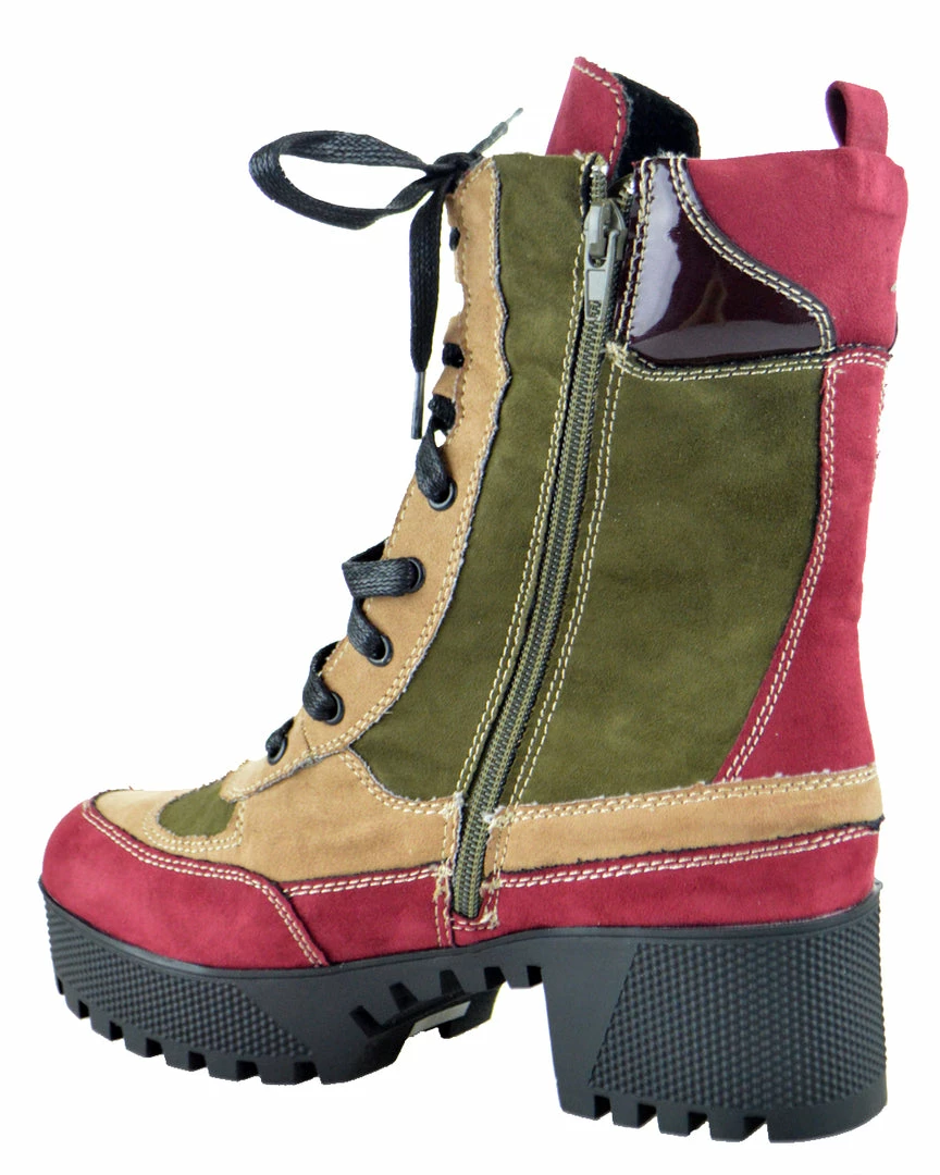 Bamboo Powerful 06s Women's Chunky Heel Combat Boots 13 Bamboo Powerful 06s Women's Chunky Heel Combat Boots