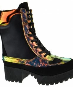 Bamboo Powerful 06s Women's Chunky Heel Combat Boots 31 Bamboo Powerful 06s Women's Chunky Heel Combat Boots