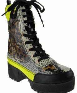 Bamboo Powerful 06s Women's Chunky Heel Combat Boots 38 Bamboo Powerful 06s Women's Chunky Heel Combat Boots