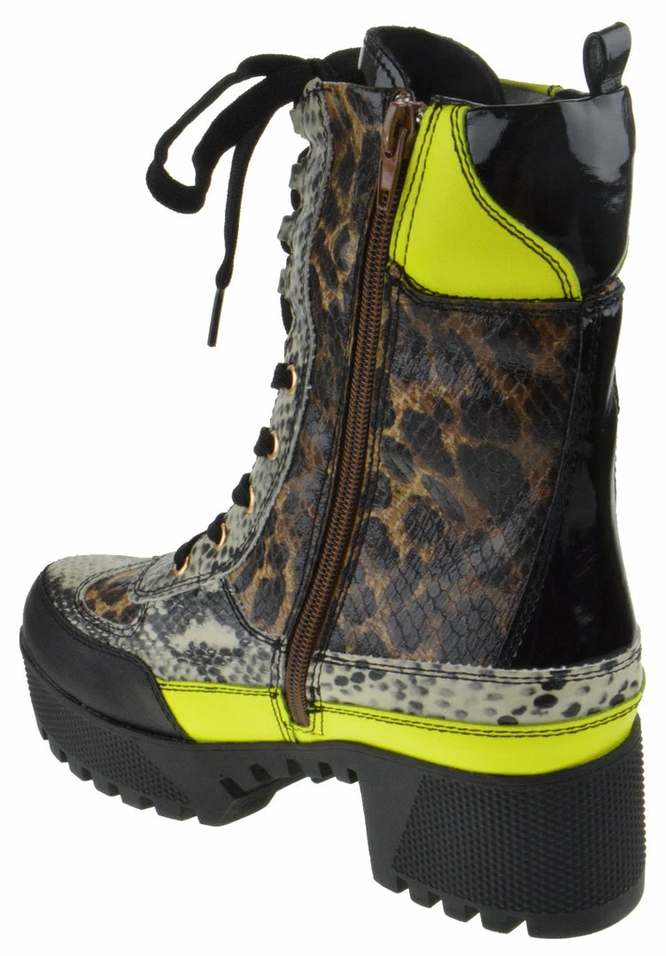 Bamboo Powerful 06s Women's Chunky Heel Combat Boots 20 Bamboo Powerful 06s Women's Chunky Heel Combat Boots