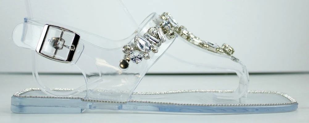 Forever Proceed-10 Womens Sling Back Gem Embellished Thong Sandals Women's 5 Forever Proceed-10 Womens Sling Back Gem Embellished Thong Sandals Women's