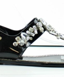 Forever Proceed-10 Womens Sling Back Gem Embellished Thong Sandals Women's