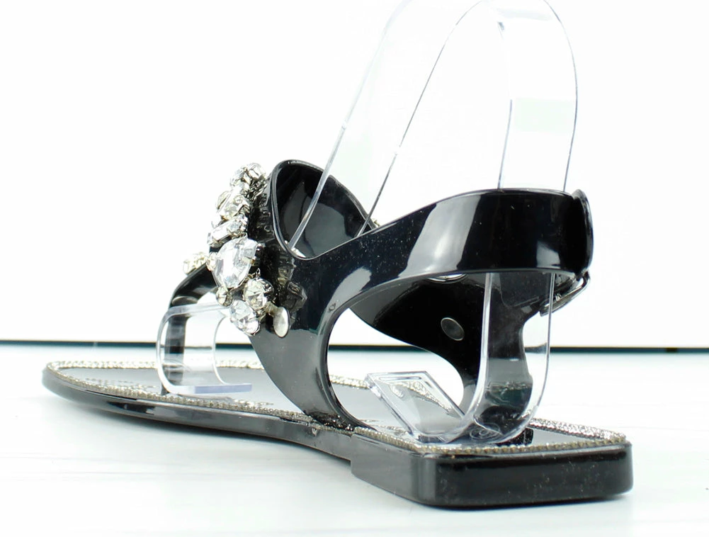 Forever Proceed-10 Womens Sling Back Gem Embellished Thong Sandals Women's 3 Forever Proceed-10 Womens Sling Back Gem Embellished Thong Sandals Women's