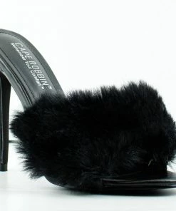 Cape Robin Pryer Womens Faux Fur Stiletto Heel Mule Sandals Women's