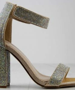 Forever Quality 83 Womens Strappy Ultra Bling Rhinestone Dress Heels