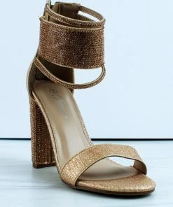 Forever Women's Pumps Quality 84 Womens Strappy Ultra Bling Rhinestone Dress Heel